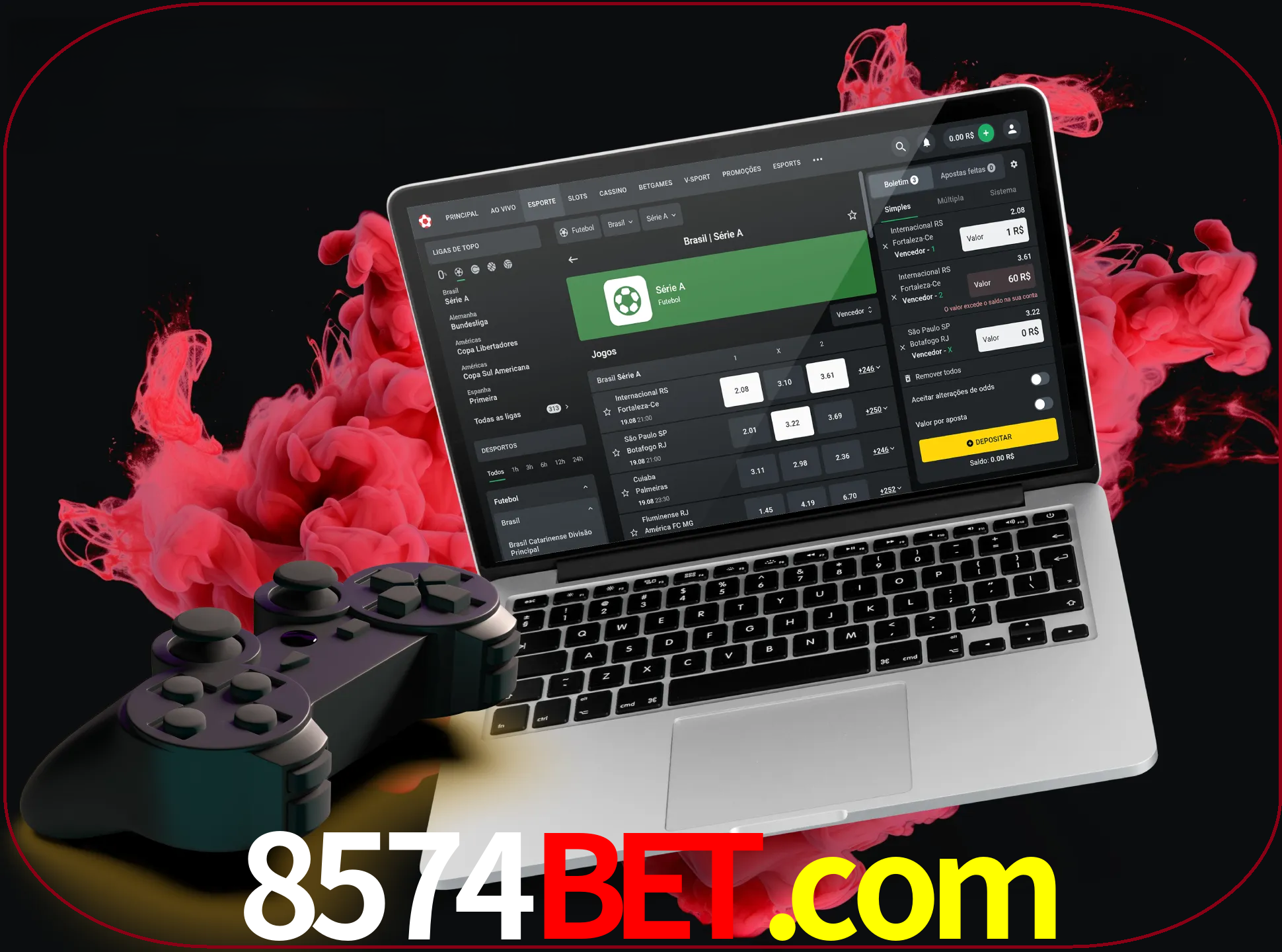 Visite a secção especial de jogos de vídeo em 8574bet para descobrir em que jogos pode apostar e ganhar muito dinheiro.