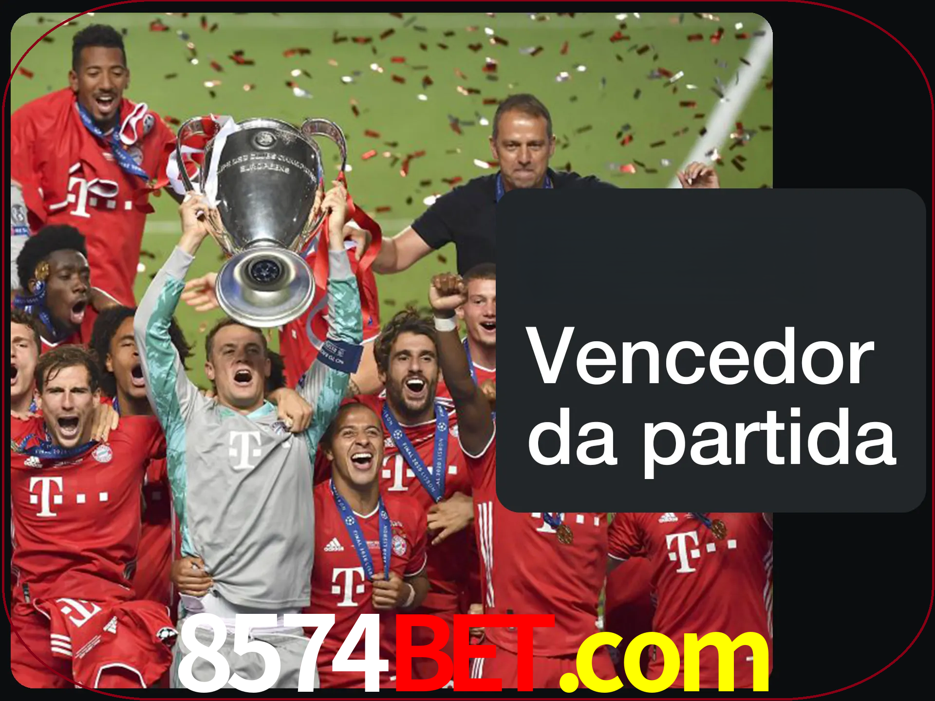 Aposte no vencedor e ganhe uma grande quantia de dinheiro.