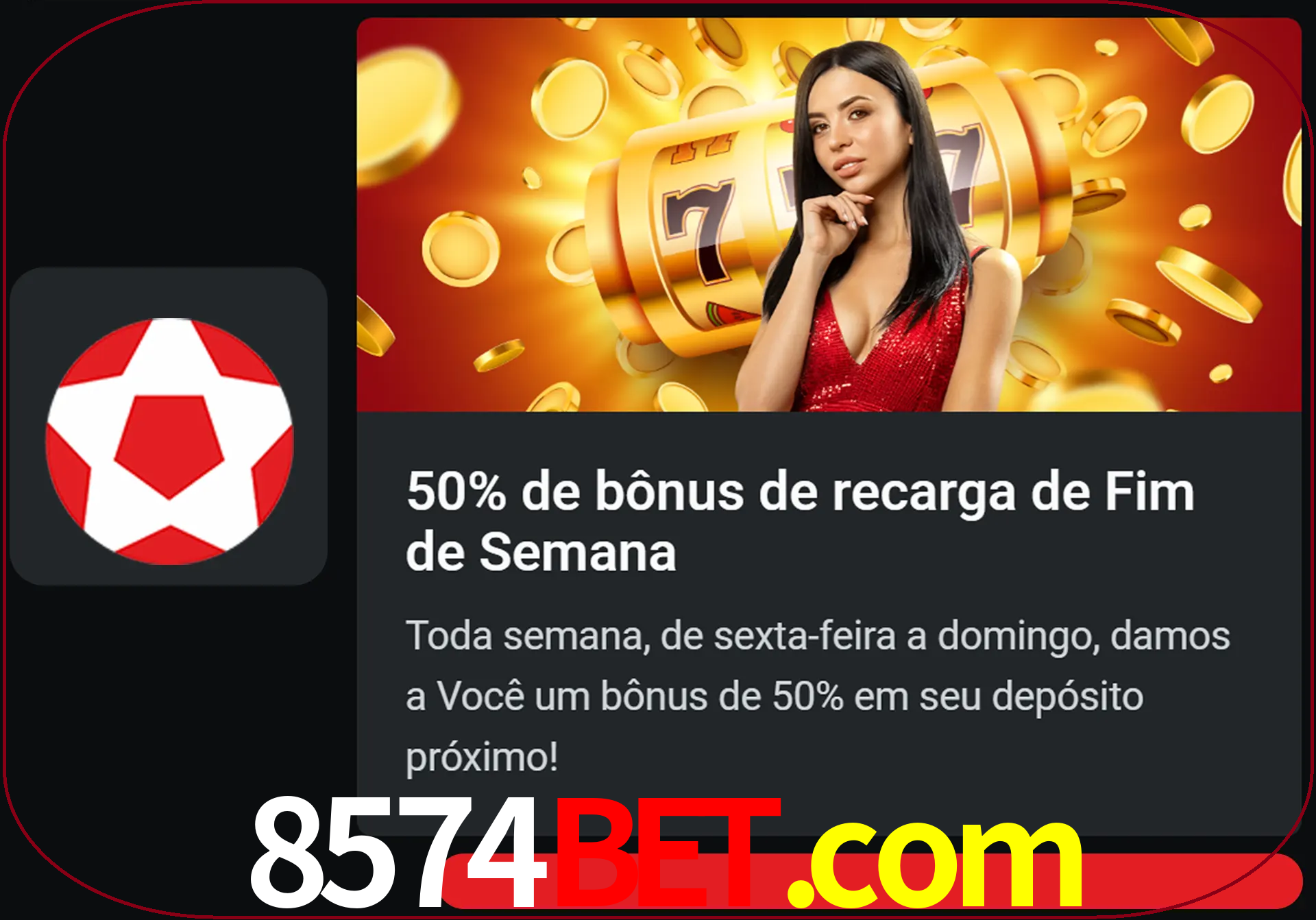 Volte a cada semana para receber novos bônus em dinheiro.